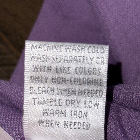 Hasting & Smith Large Purple Relaxed Long Sleeve Tee - Picture 10 of 10